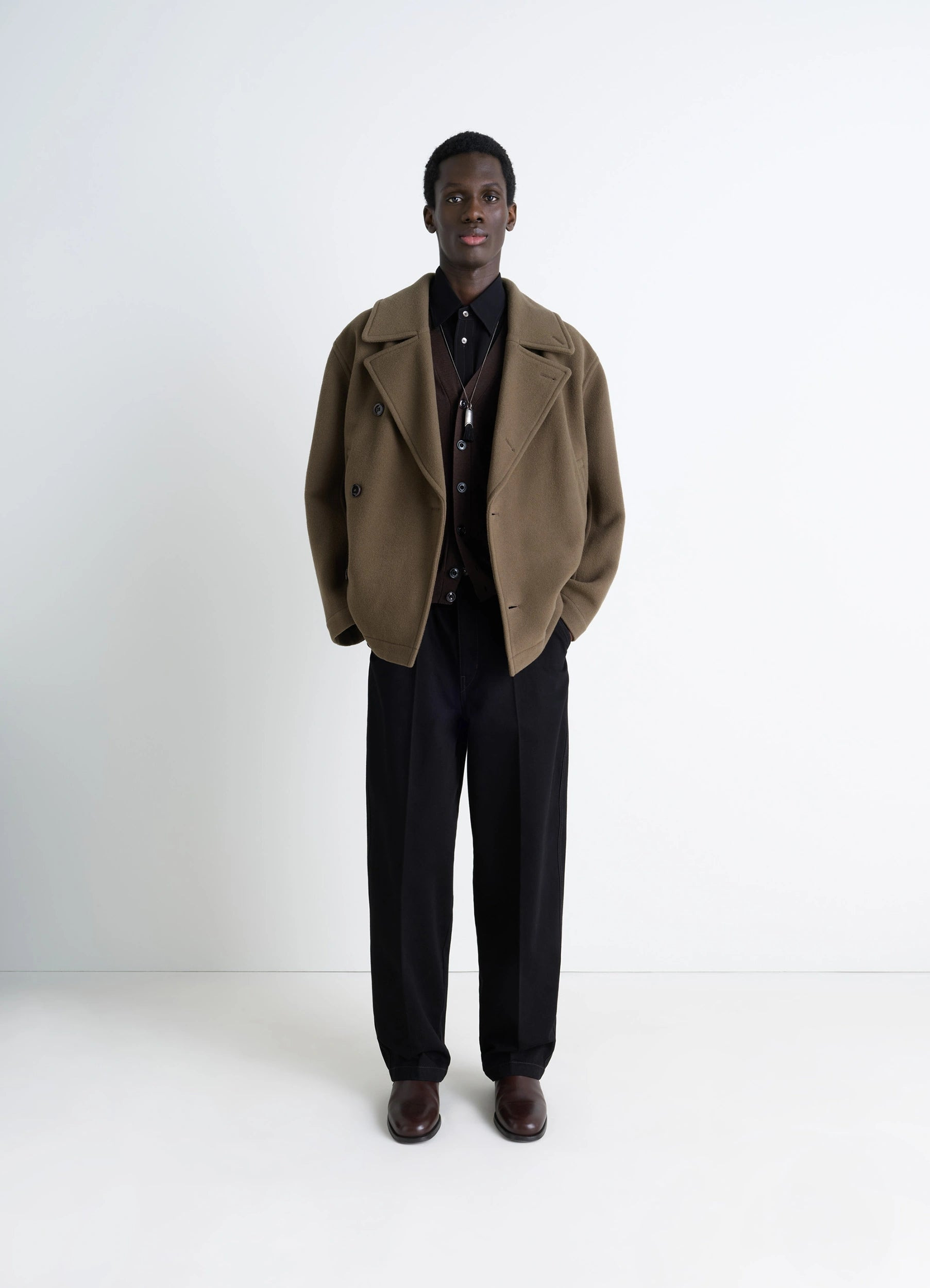 BOXY PEACOAT - 2