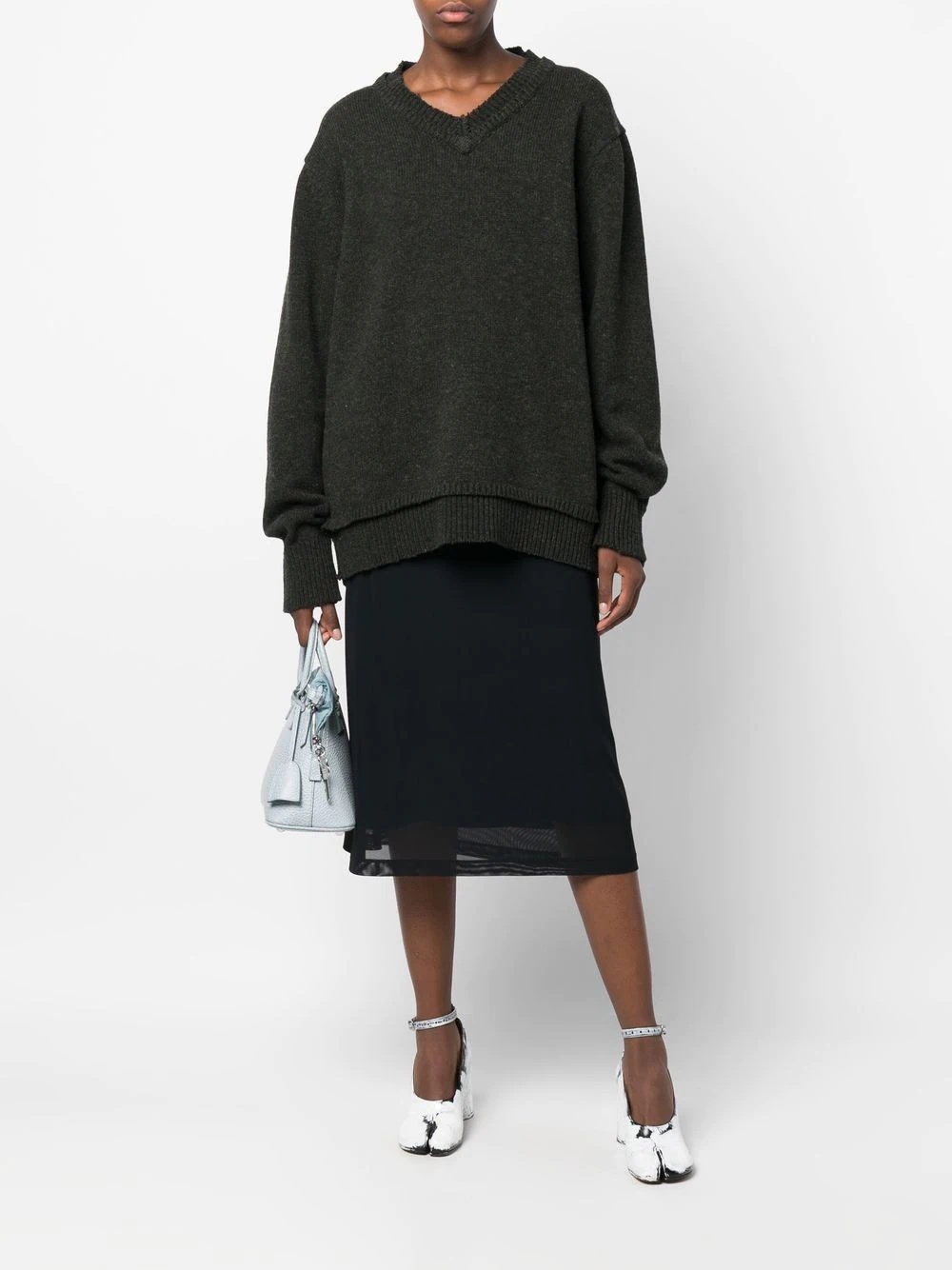 four-stitch elbow-patch jumper - 3