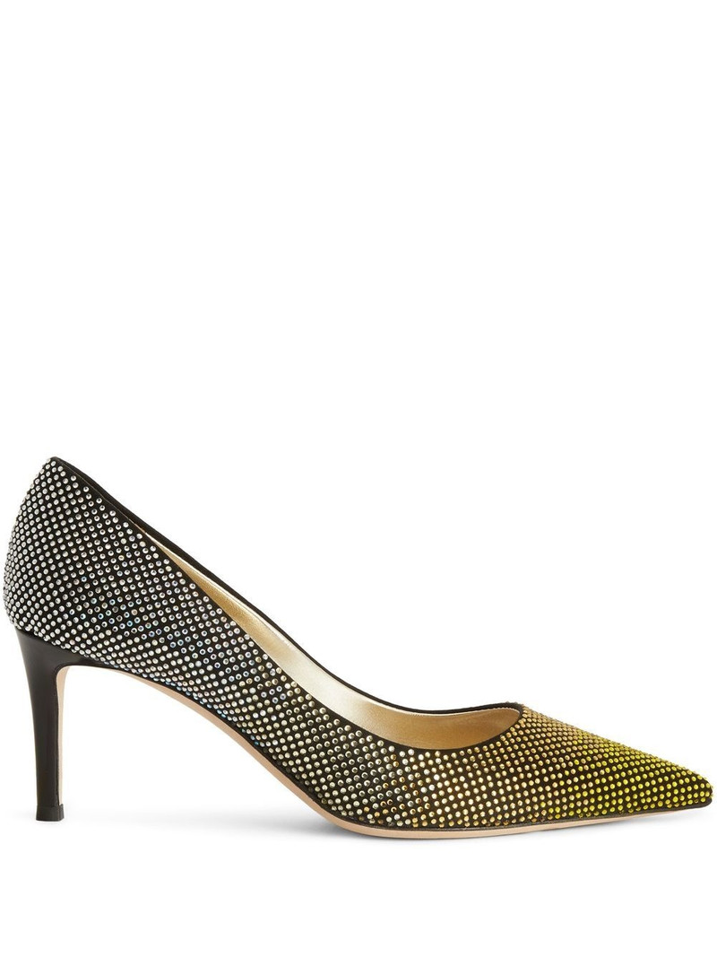Celie 70mm crystal pumps 1