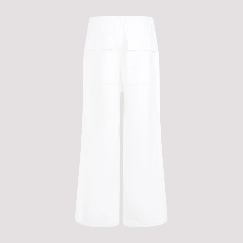 COTTON PANTS IN PORCELAIN COLOR - 2