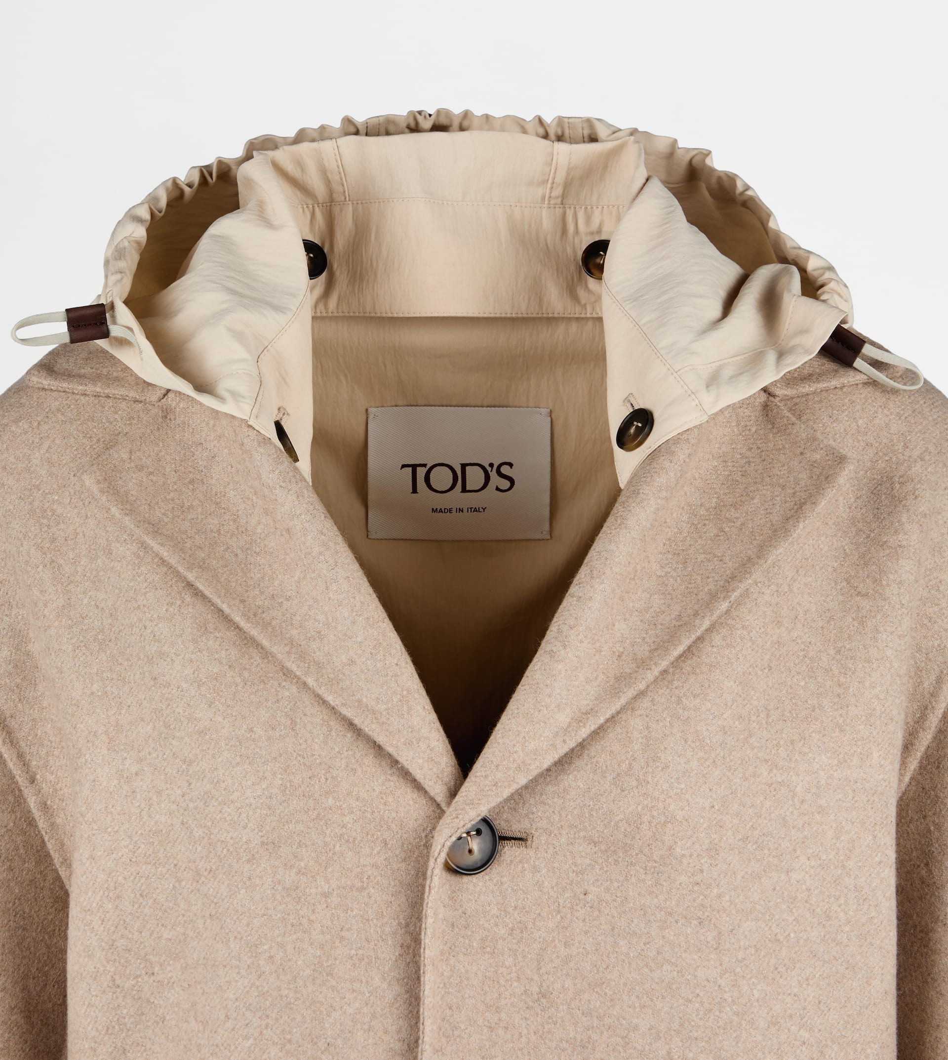 JACKET IN DOUBLE CASHMERE - BEIGE - 8