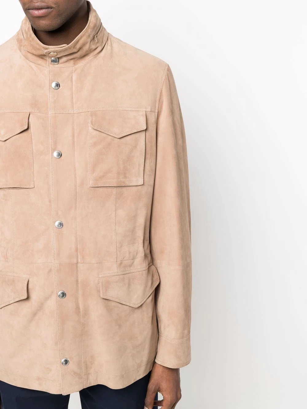 lightweight suede jacket - 5