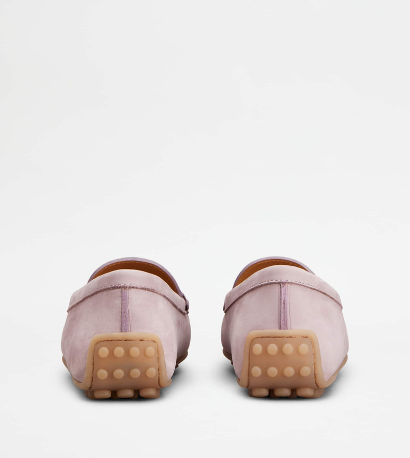 Tod's CITY GOMMINO LOAFERS IN NUBUCK - VIOLET outlook