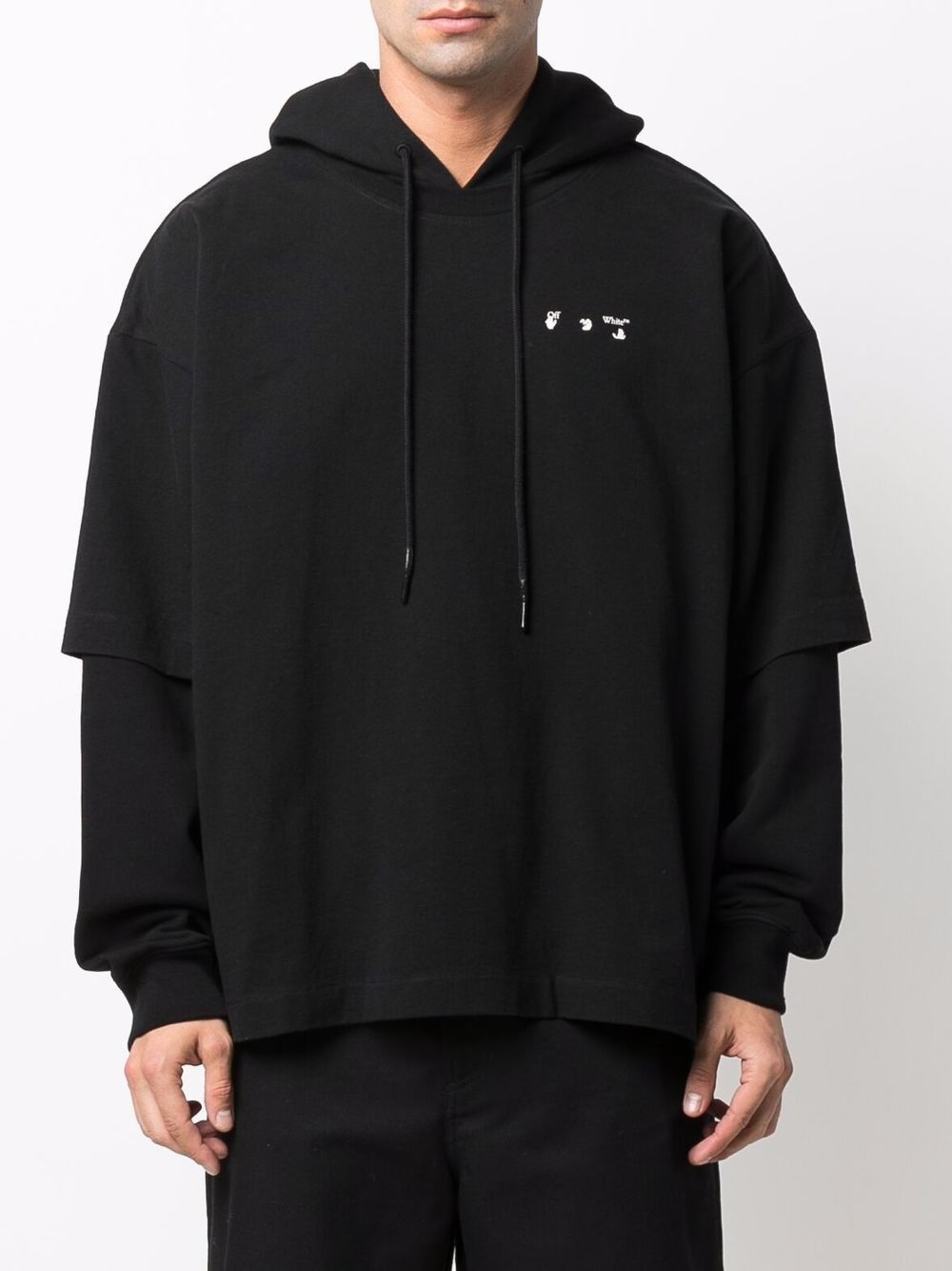 Caravaggio Paint layered hoodie - 4