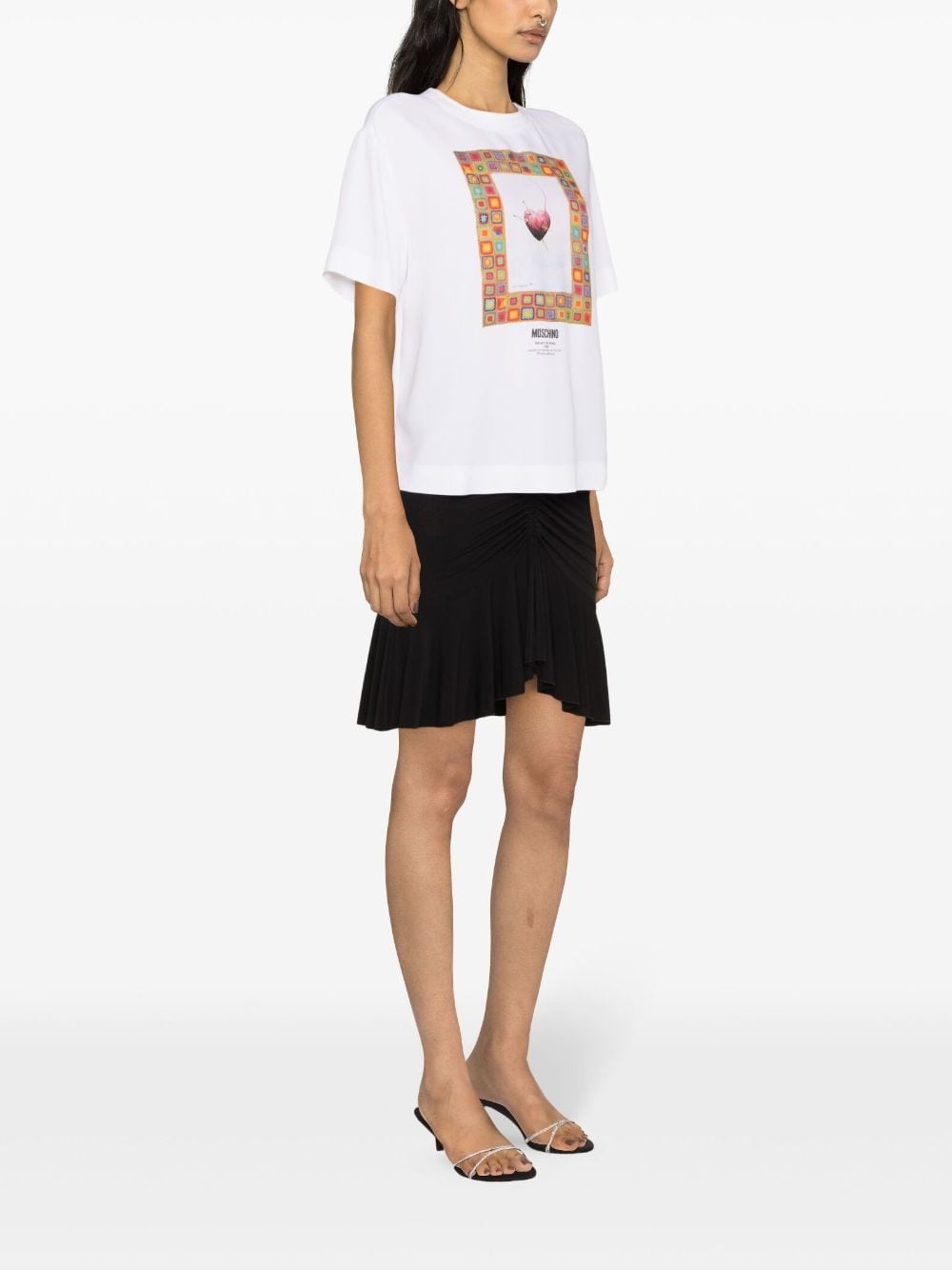 graphic-print crepe blouse - 3