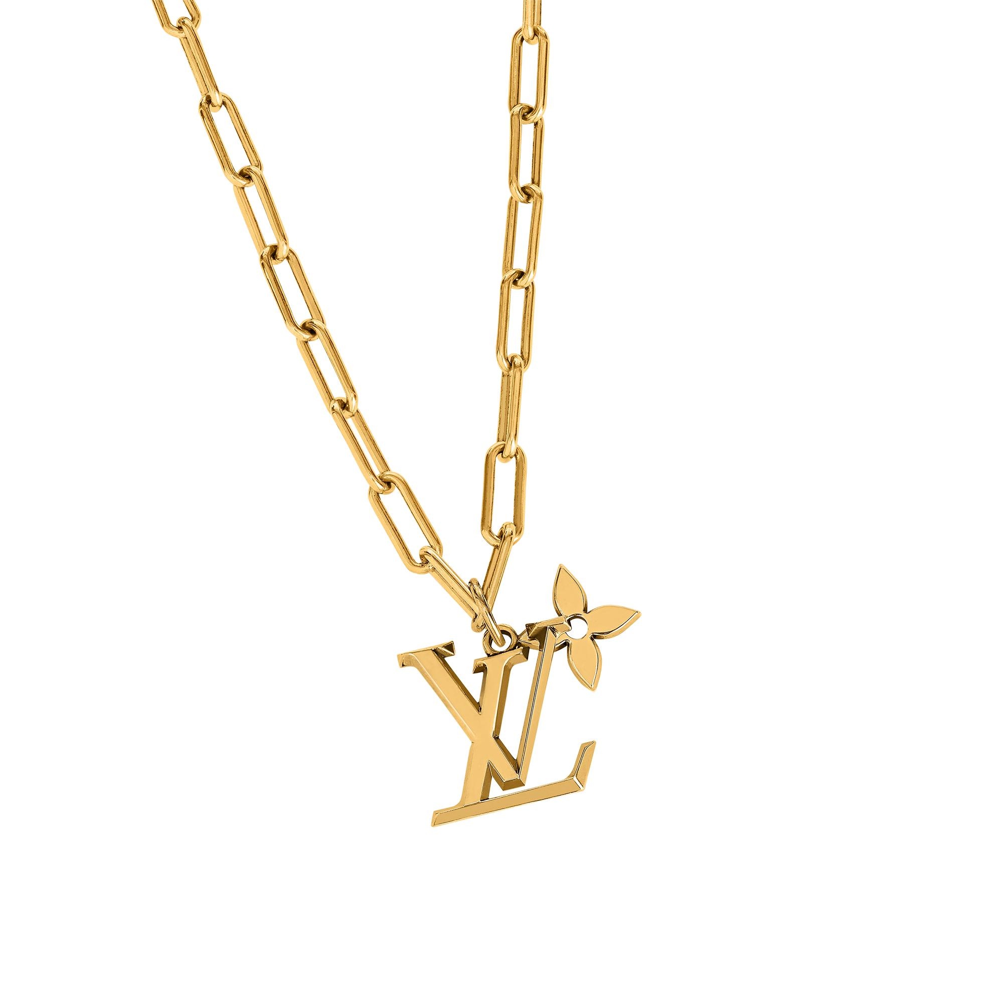 LV Flower Pendant Necklace - 3