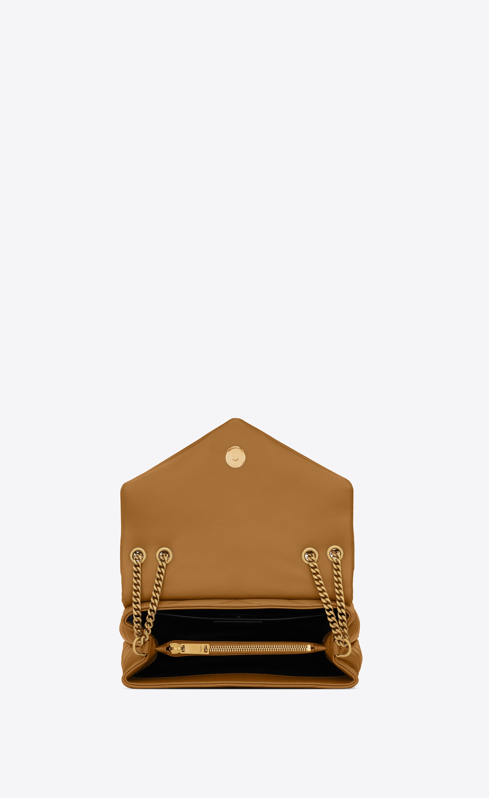 loulou small chain bag in matelassé "y" leather - 6