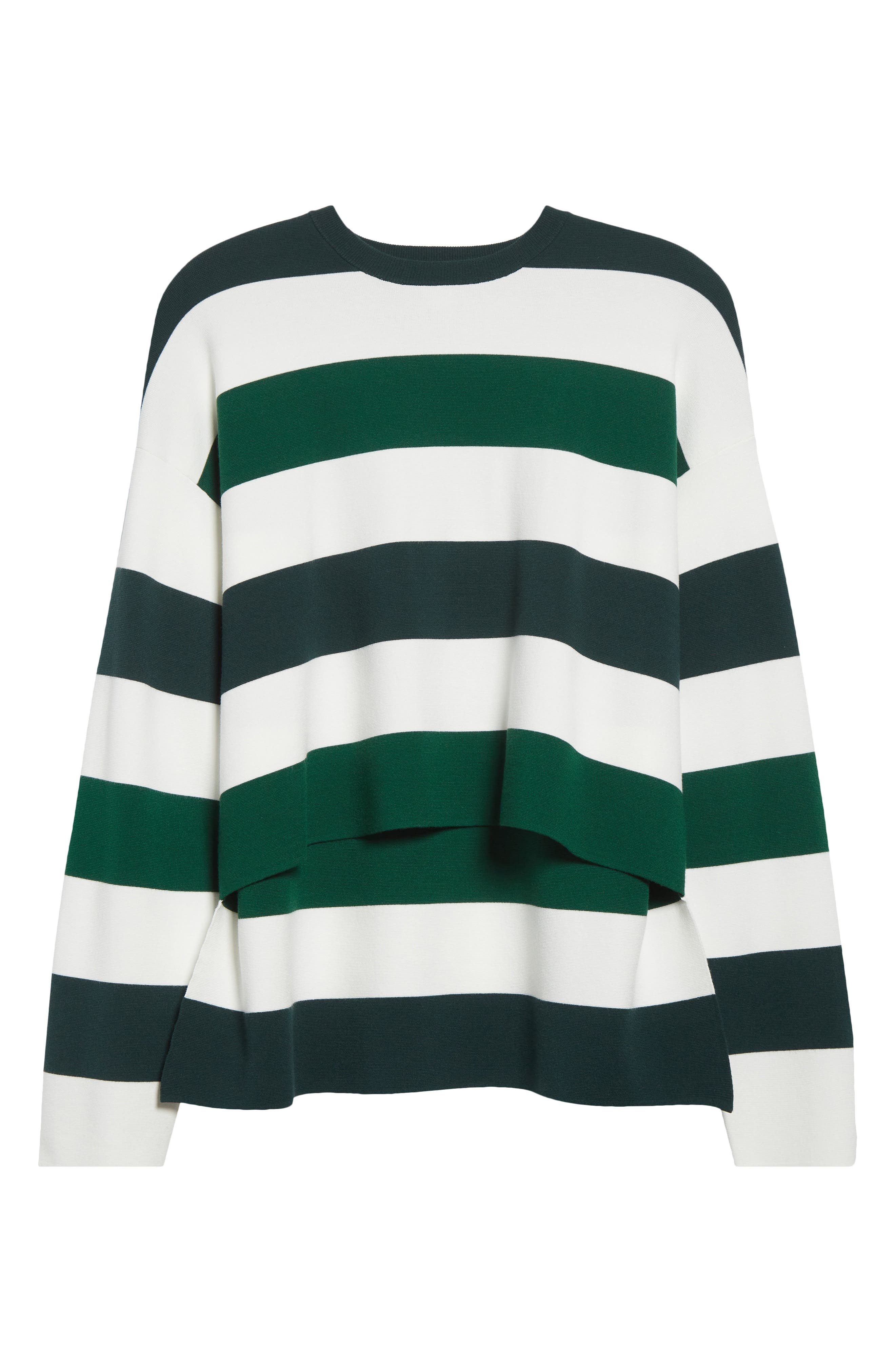 Max Mara Jesone Stripe Milano Knit Sweater in Sky Blue at Nordstrom - 6