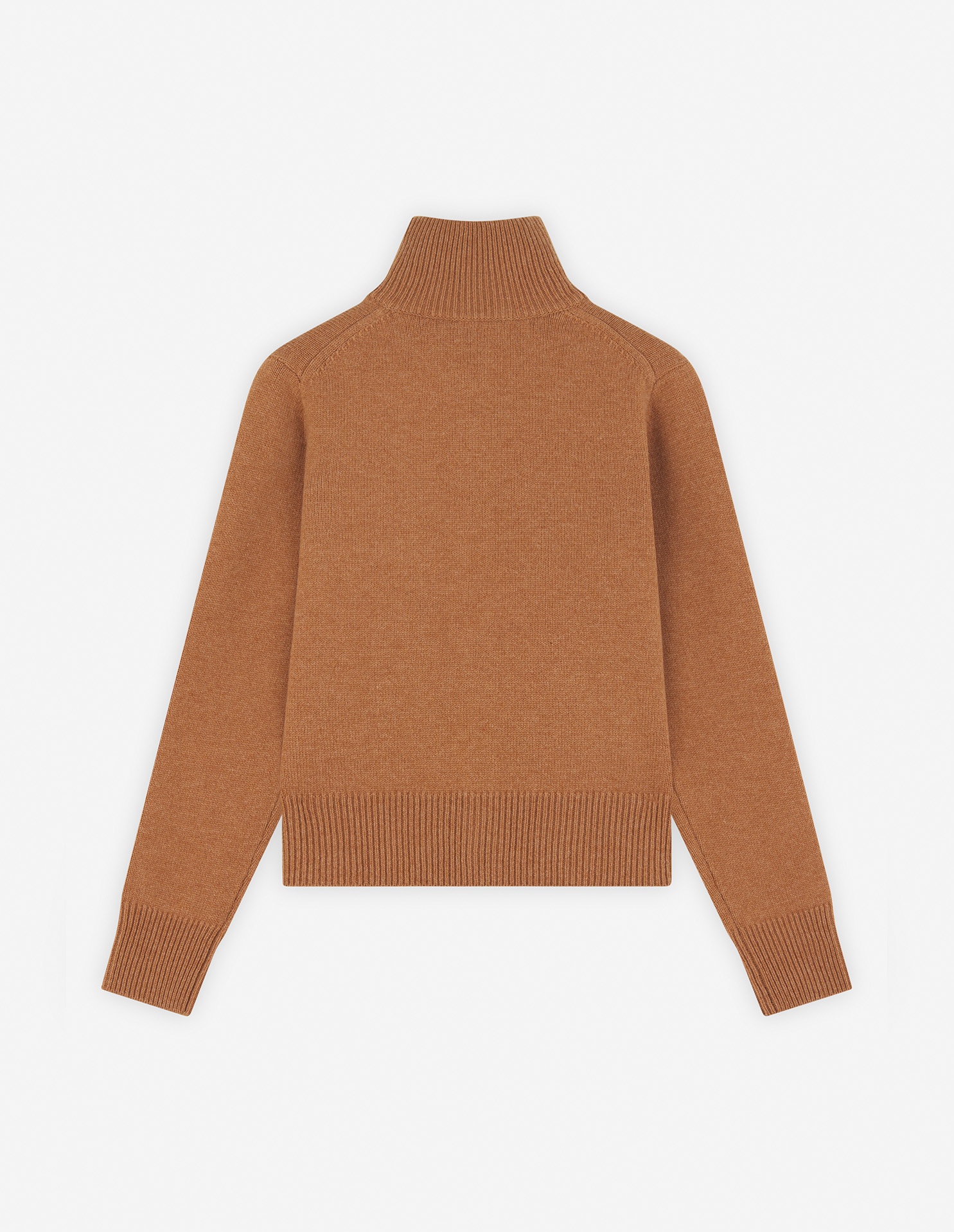 FOX HEAD INTARSIA HIGH NECK CARDIGAN - 6