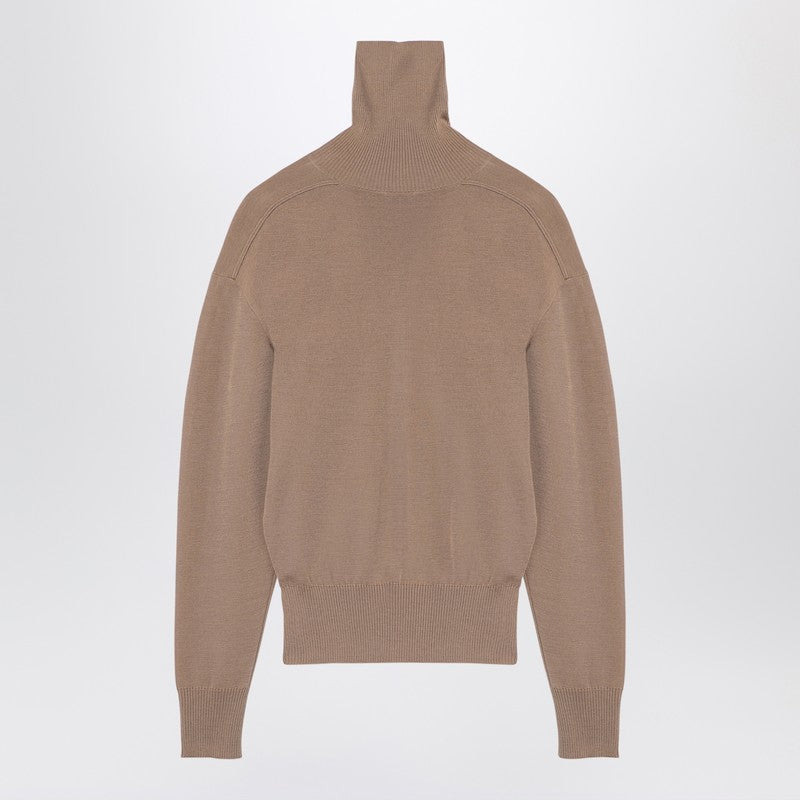 Burberry Beige Wool Turtleneck Sweater Women - 2
