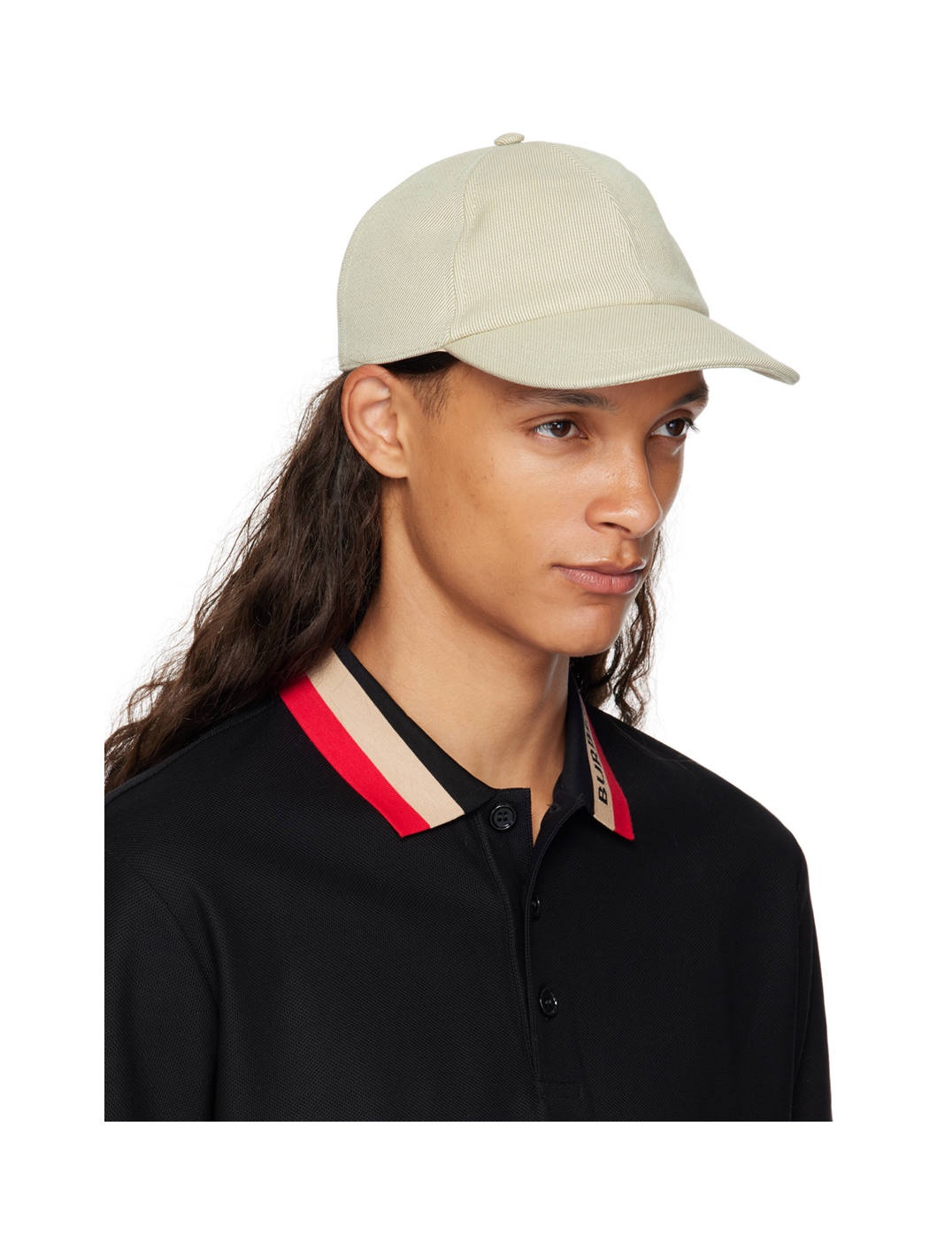 Beige EKD Cotton Blend Baseball Cap - 2