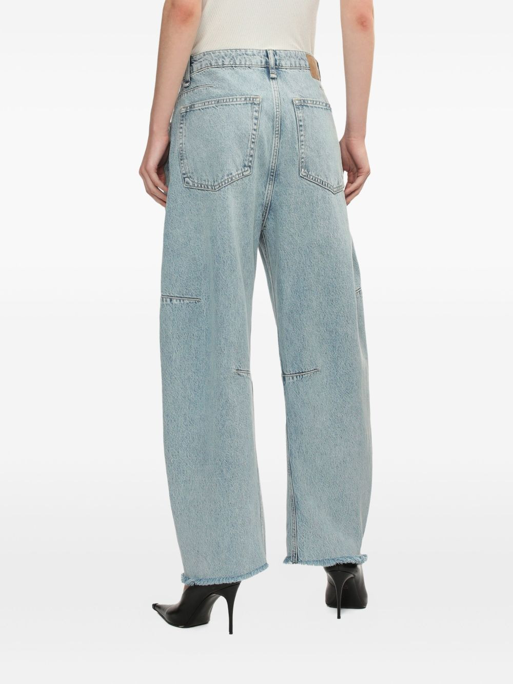 Charlie panelled frayed jeans - 4