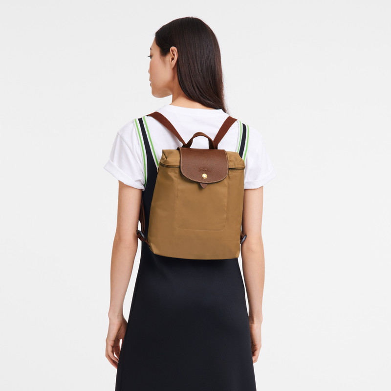 Longchamp Le Pliage Original M Backpack Fawn - Recycled canvas outlook
