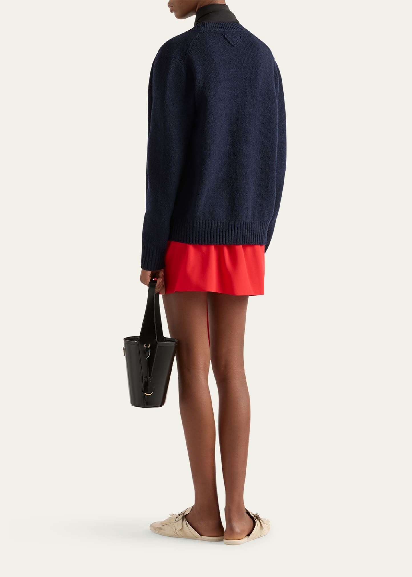 Crepe De Chine Wrap Mini Skirt - 3