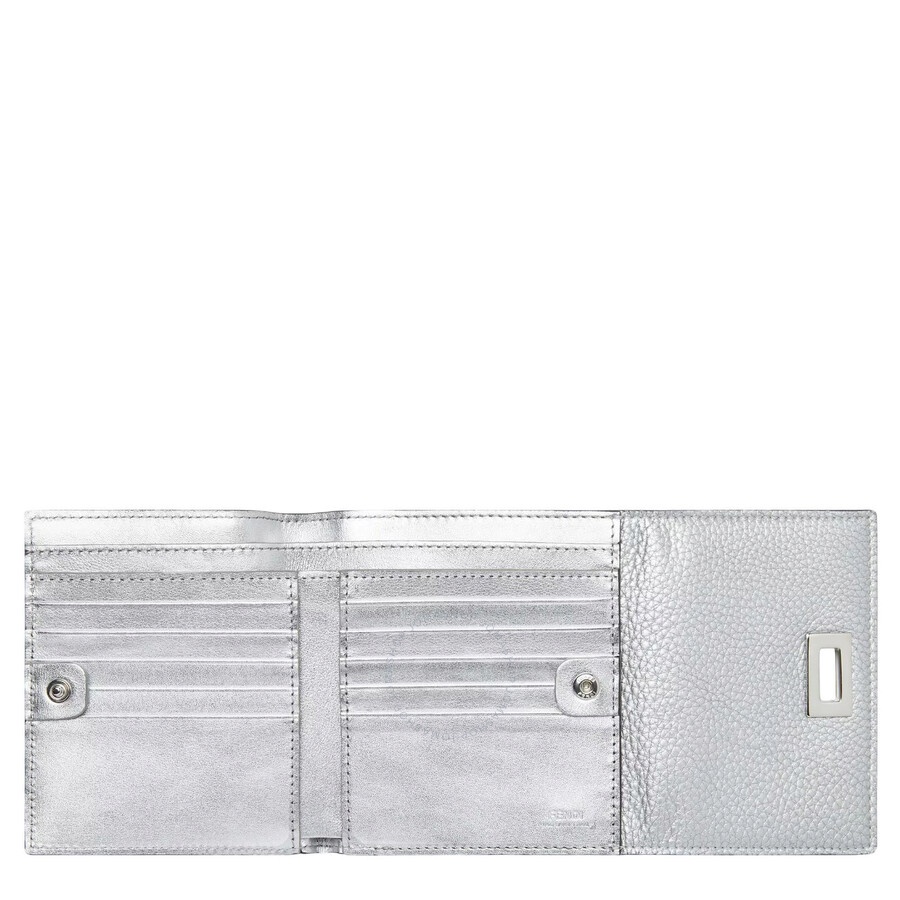 Fendi Peekaboo Tri-Fold Leather Wallet - 4