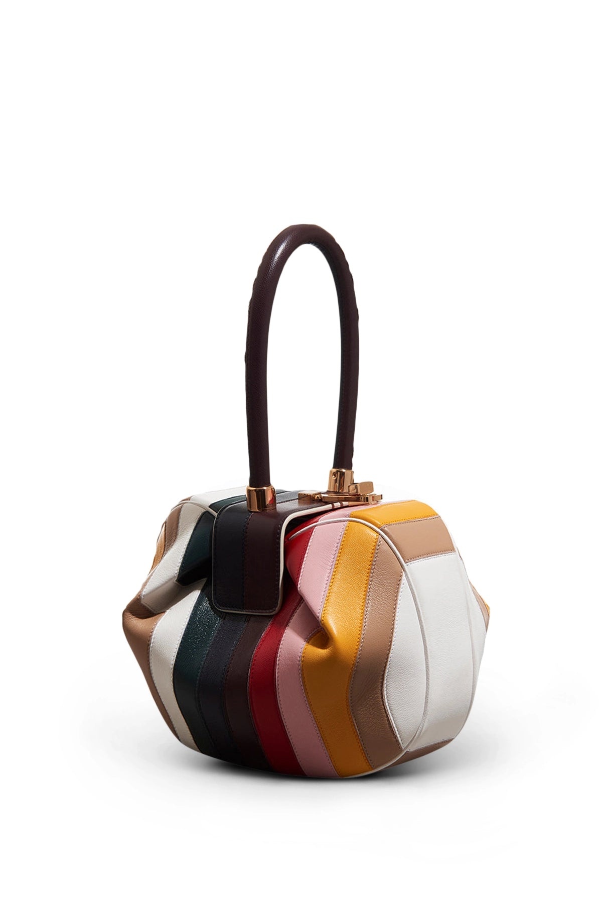 Nina Bag in Multi Stripes Nappa Leather - 1