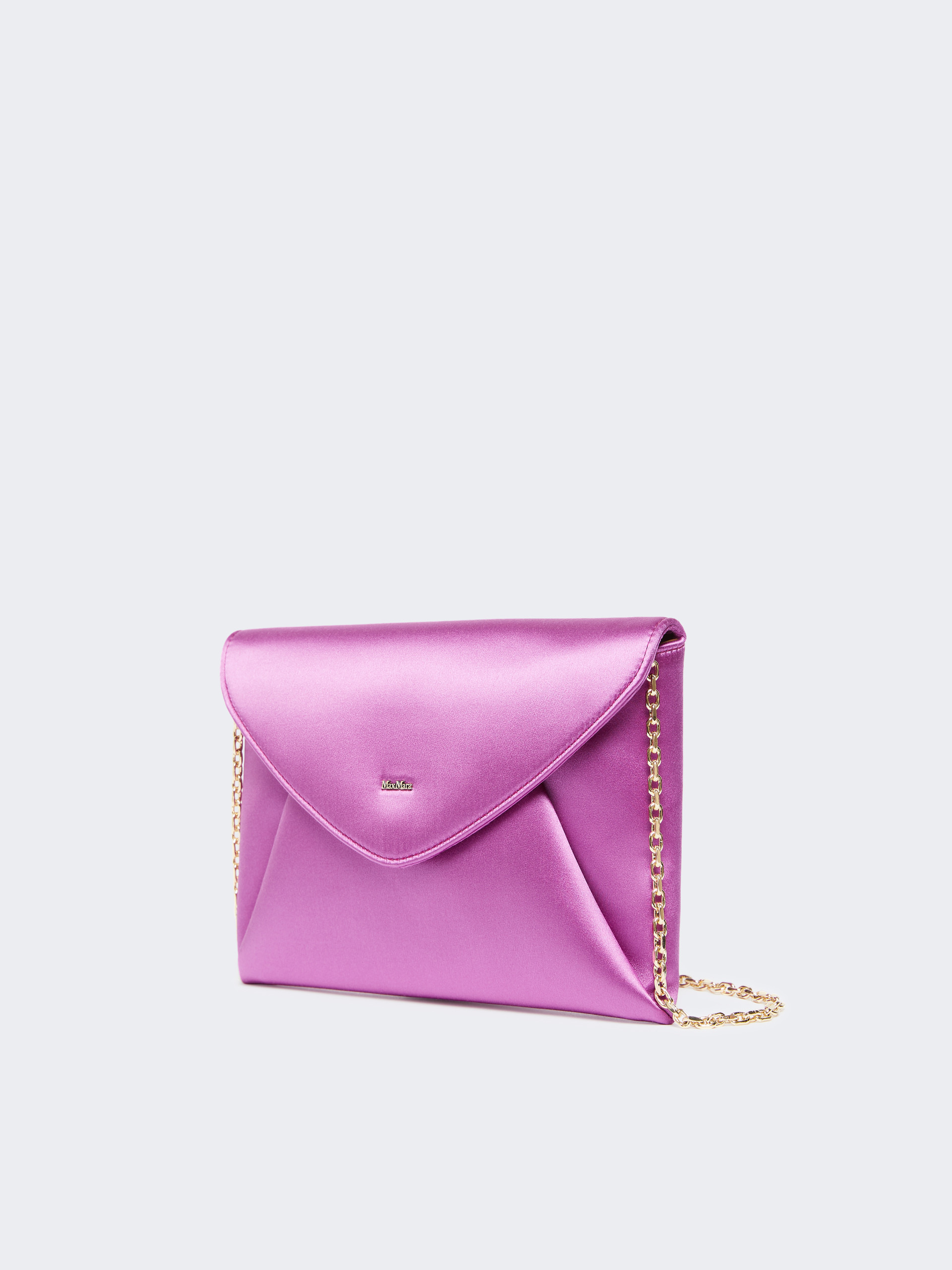 ENVELOPE Viscose and silk satin clutch bag - 2