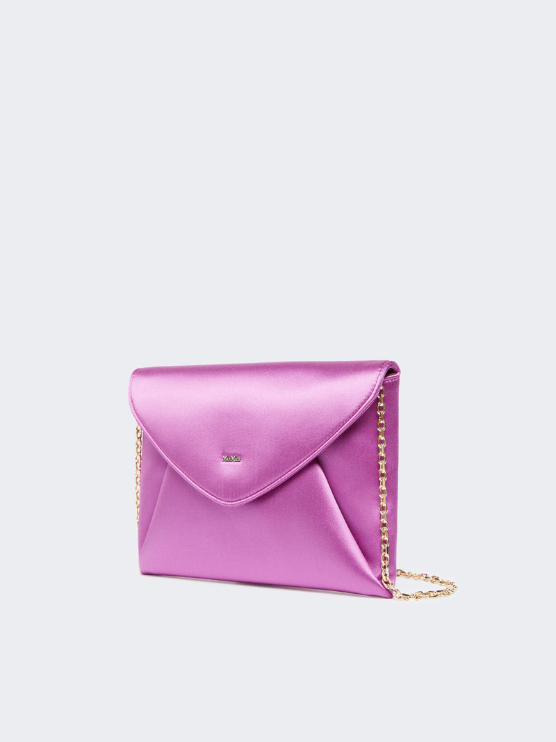 Max Mara ENVELOPE Viscose and silk satin clutch bag outlook