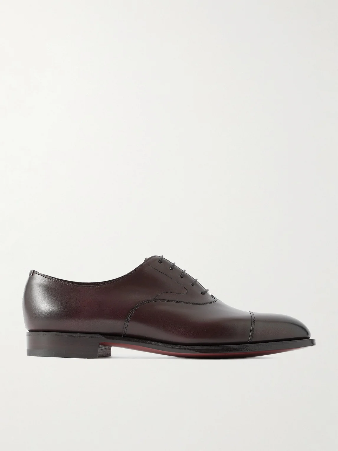Chelsea Cap-Toe Burnished-Leather Oxford Shoes - 1