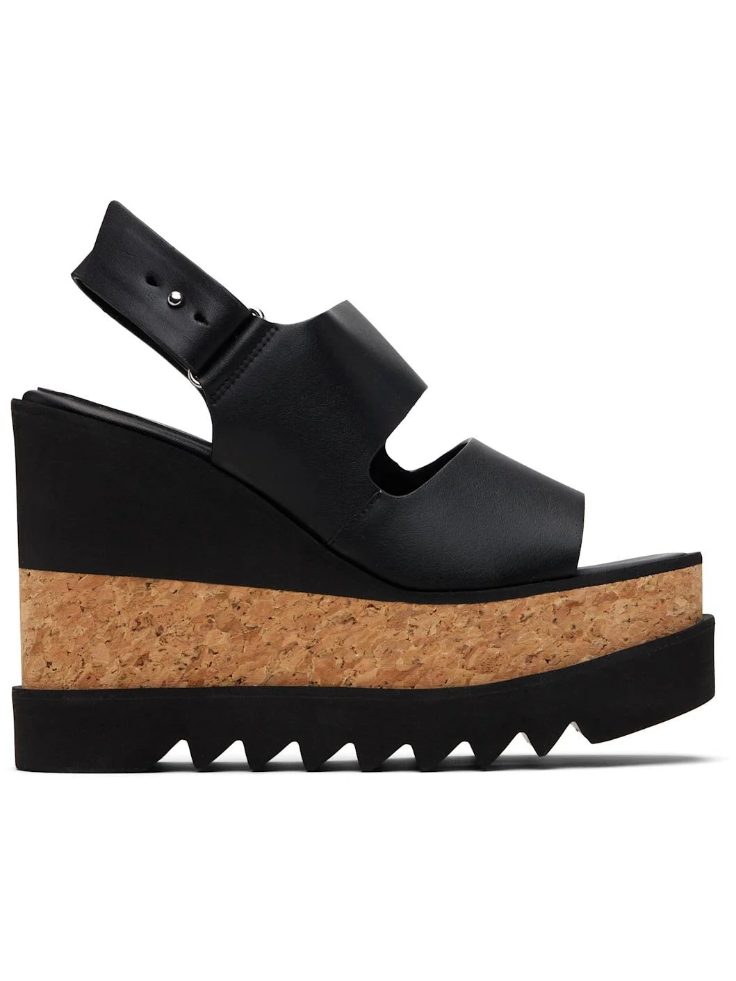 Black Elyse Alter Mat Platform Heeled Sandals - 1
