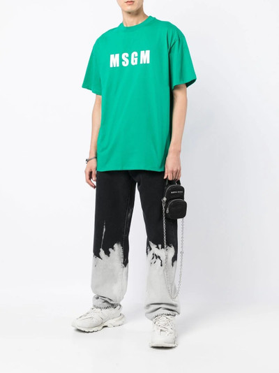 MSGM logo-print cotton T-shirt outlook