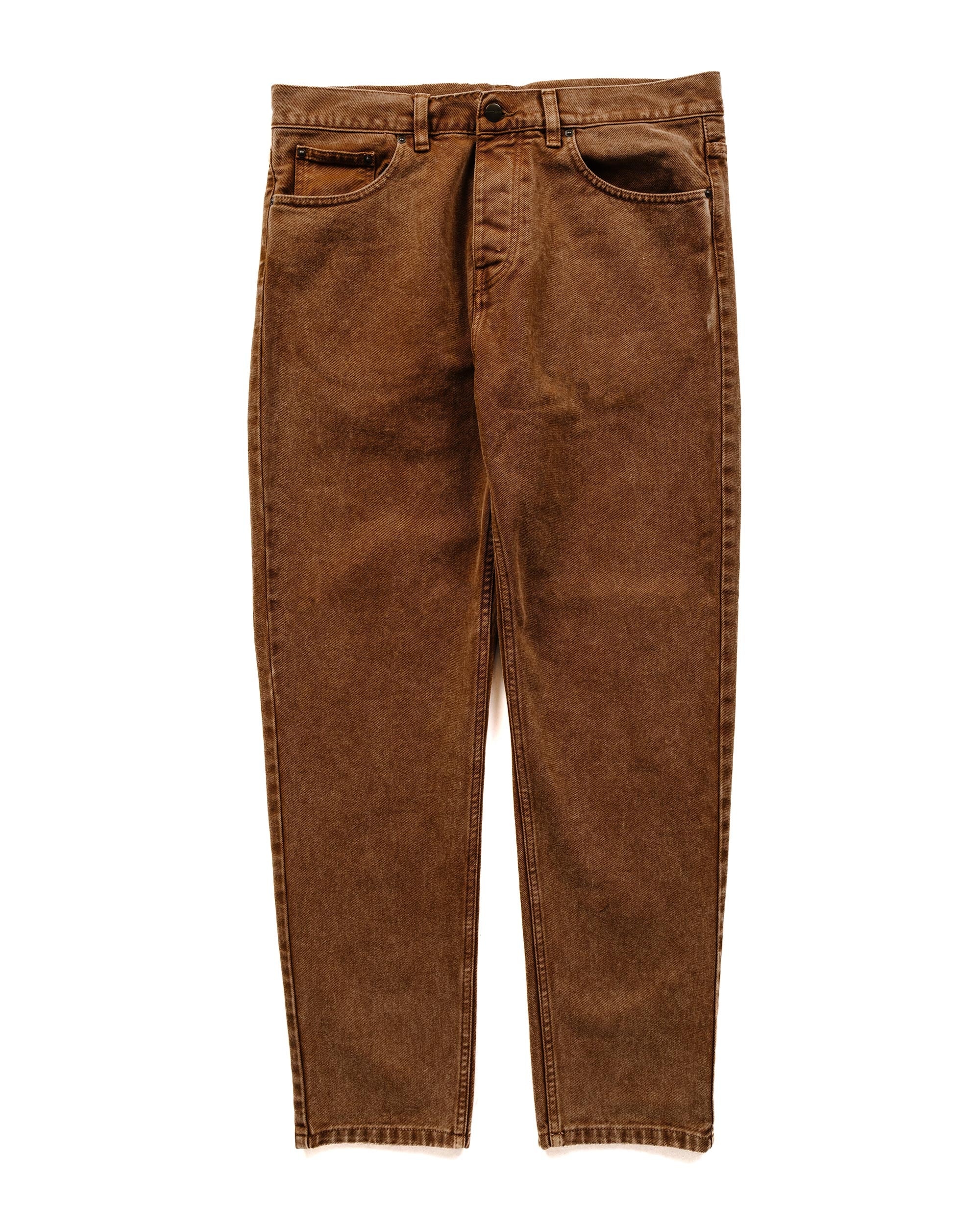 Carhartt W.I.P. Newel Pant Tamarind Worn Washed - 1