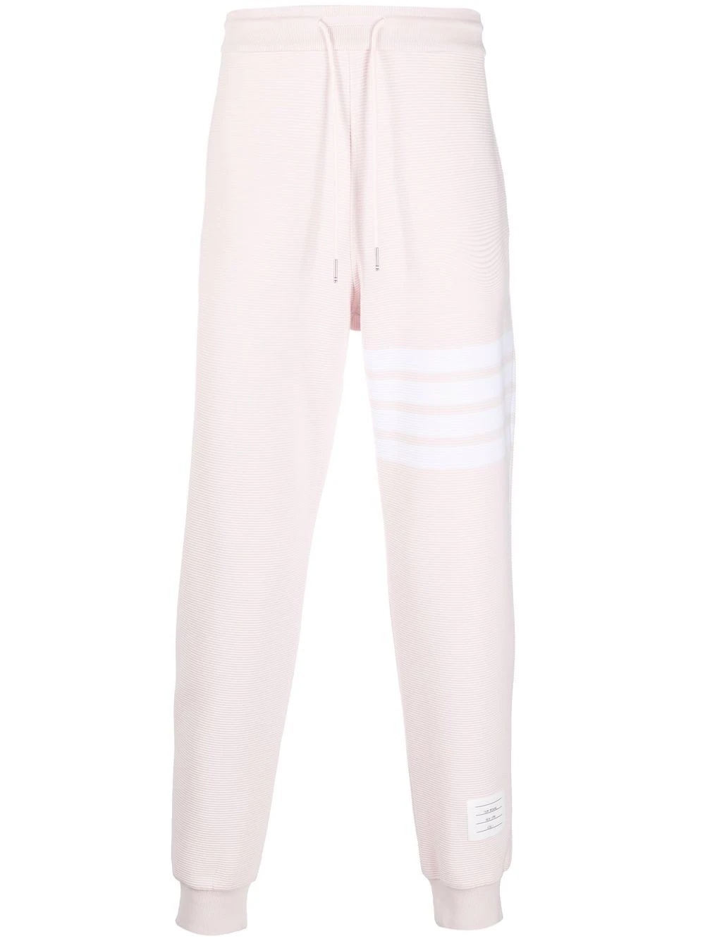 Ottoman rib 4-Bar stripe track pants - 1