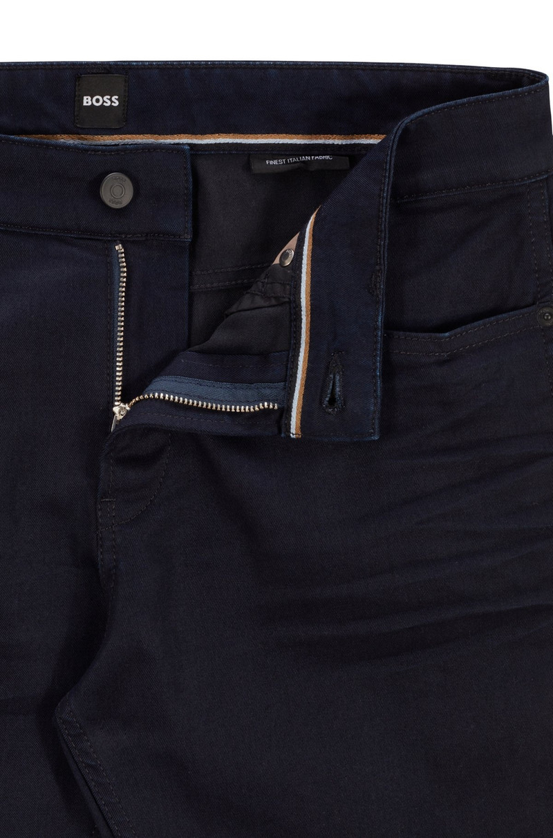 SLIM-FIT JEANS IN BLUE-BLACK COMFORT-STRETCH DENIM 6