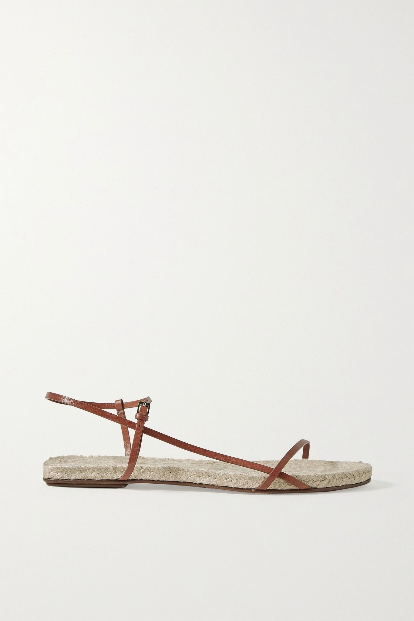 Bare leather espadrille sandals - 1