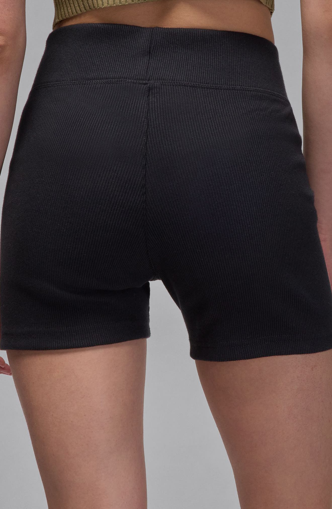 Jordan Brooklyn Essentials Bike Shorts in Black/White at Nordstrom - 2