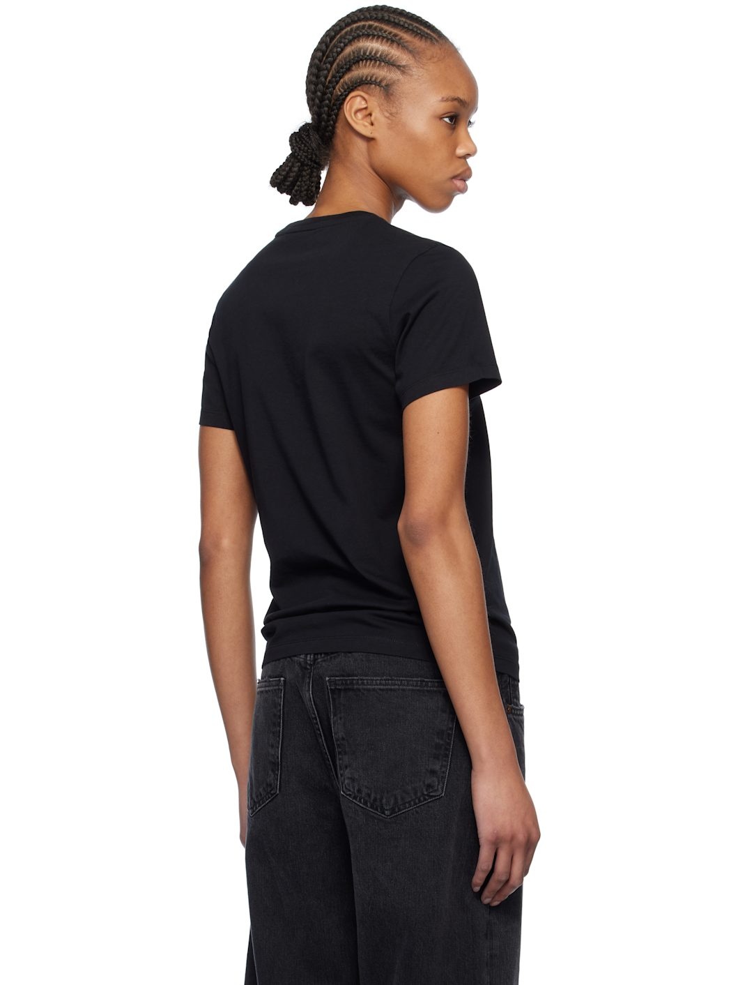 Black Fox Head Patch Regular T-shirt - 3