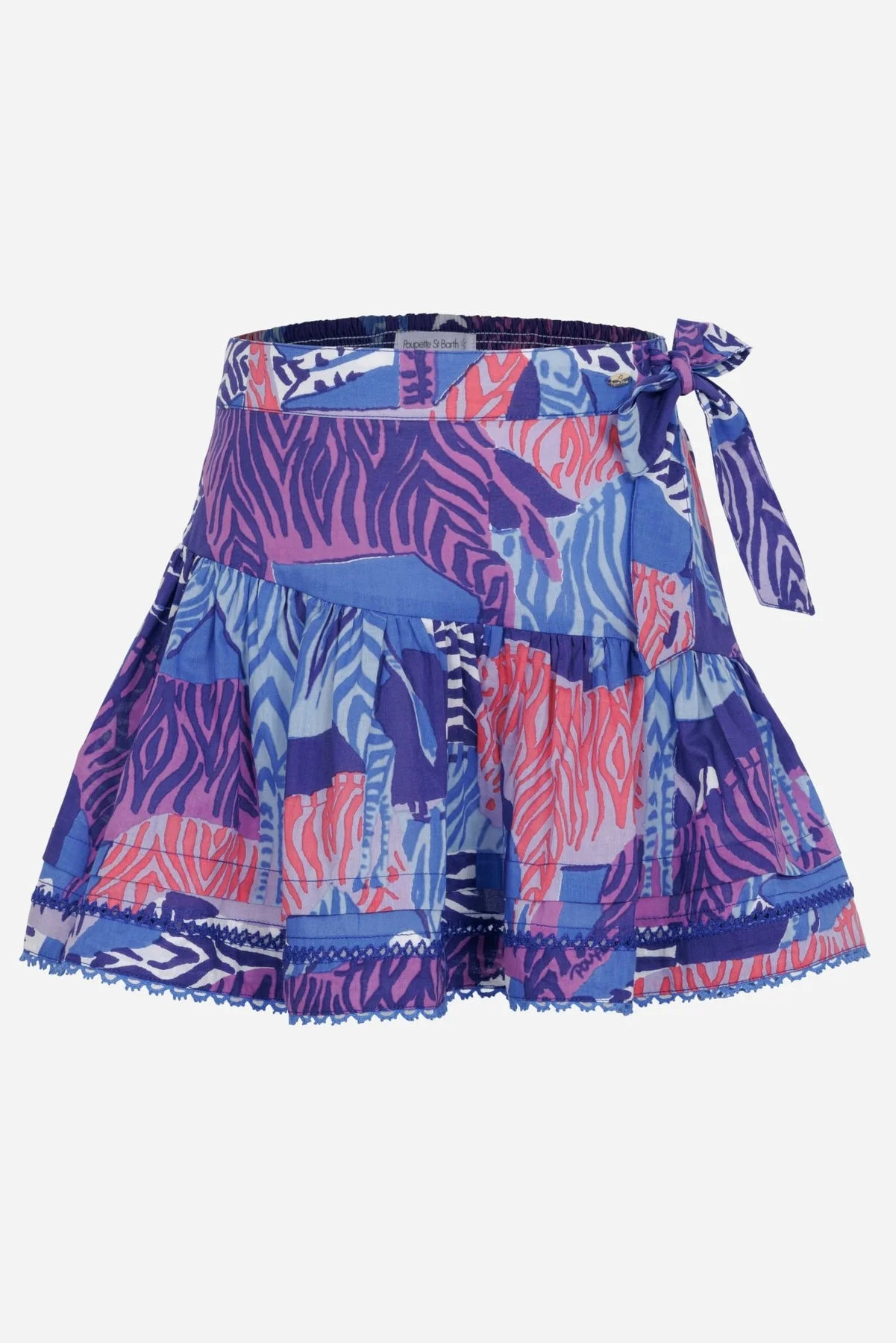 Mini Skirt Chantal for girls - Blue Ashanti - 1