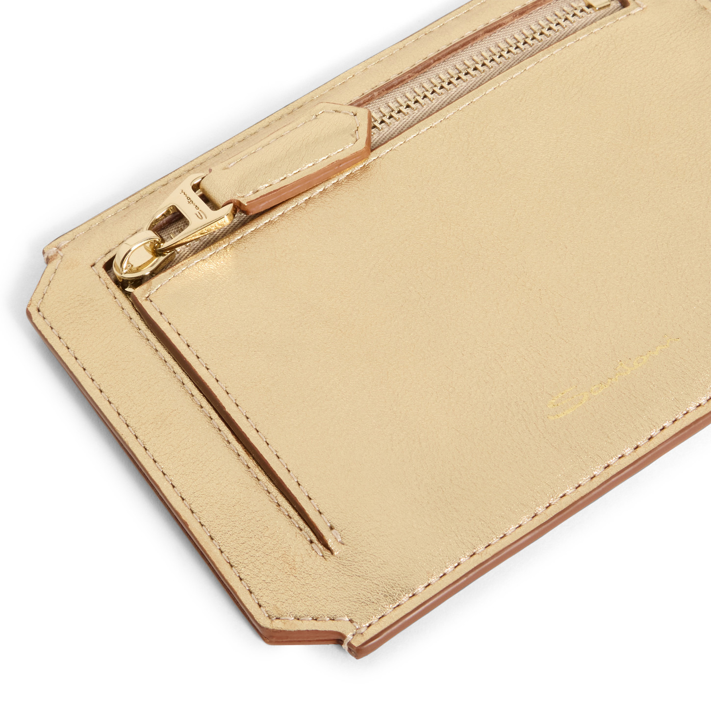 Gold laminated leather document holder - 4