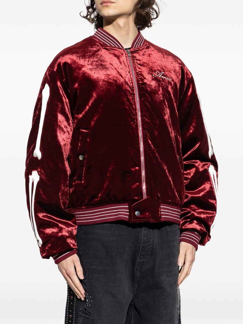 bone detail bomber jacket 3