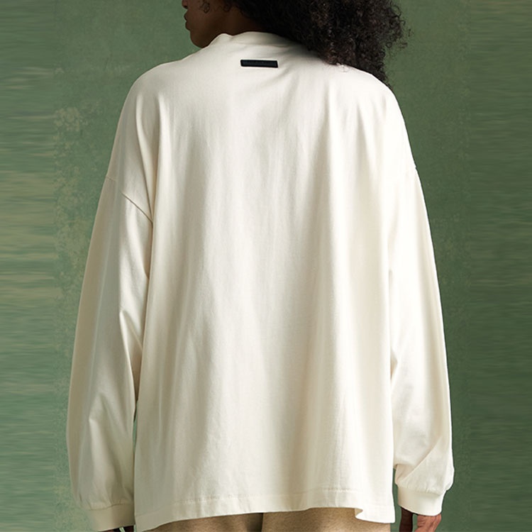 Fear of God Essentials FW23 Long Sleeve Tee 'Cloud Dancer' 125BT232011F - 5