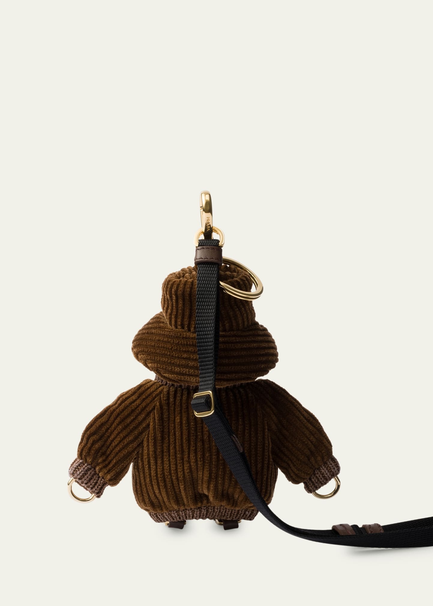 Biggy Ribbed Velvet Robot Bag Charm - 3