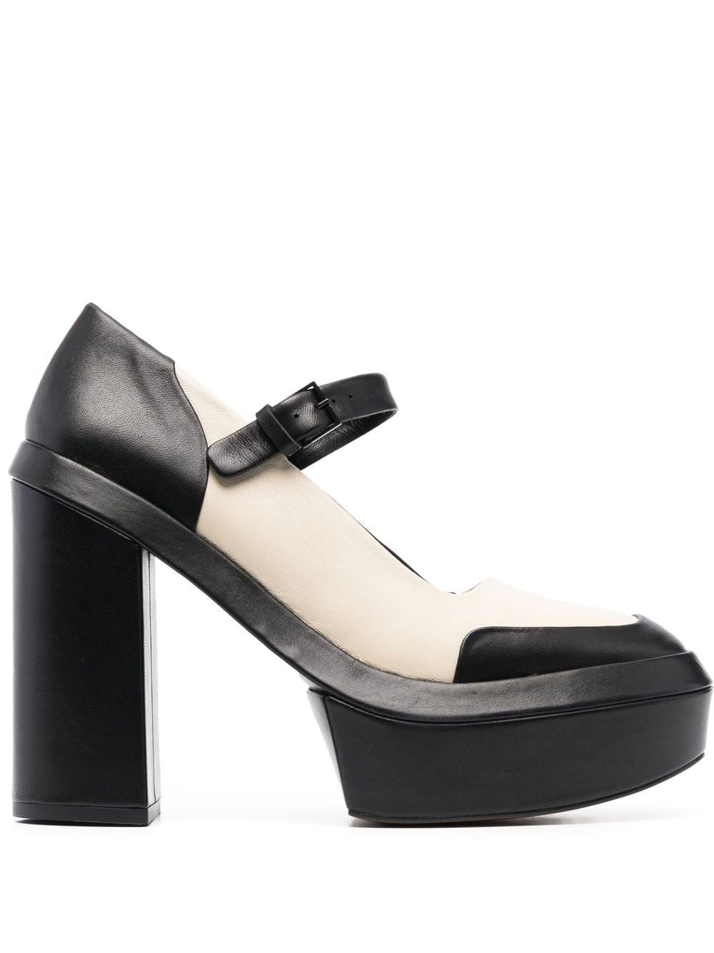 platform panelled pumps - 1