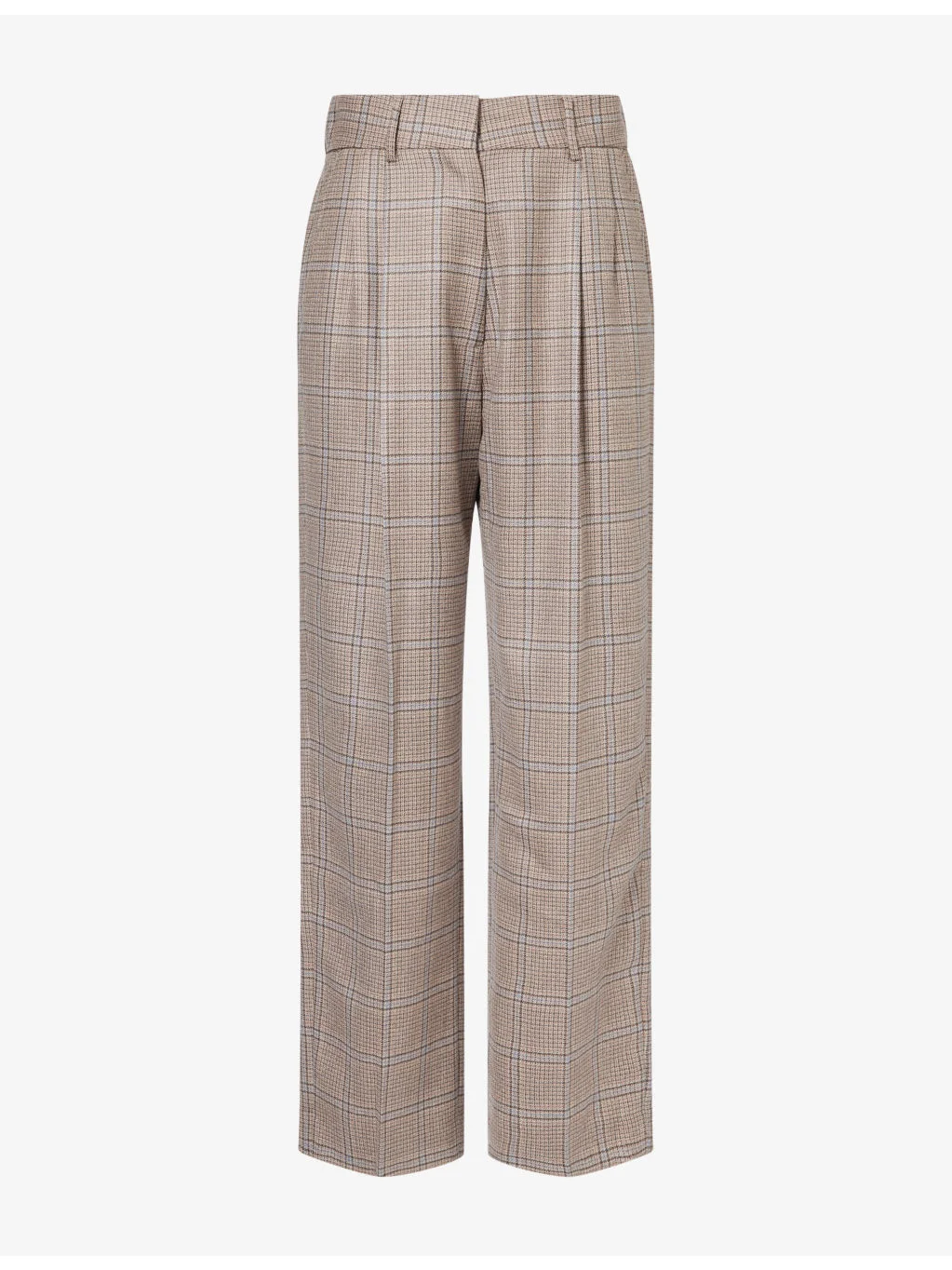 Fox Checked Wool Trousers - 1