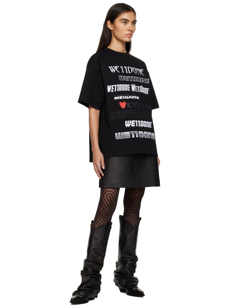 We11done Black Love T-Shirt outlook
