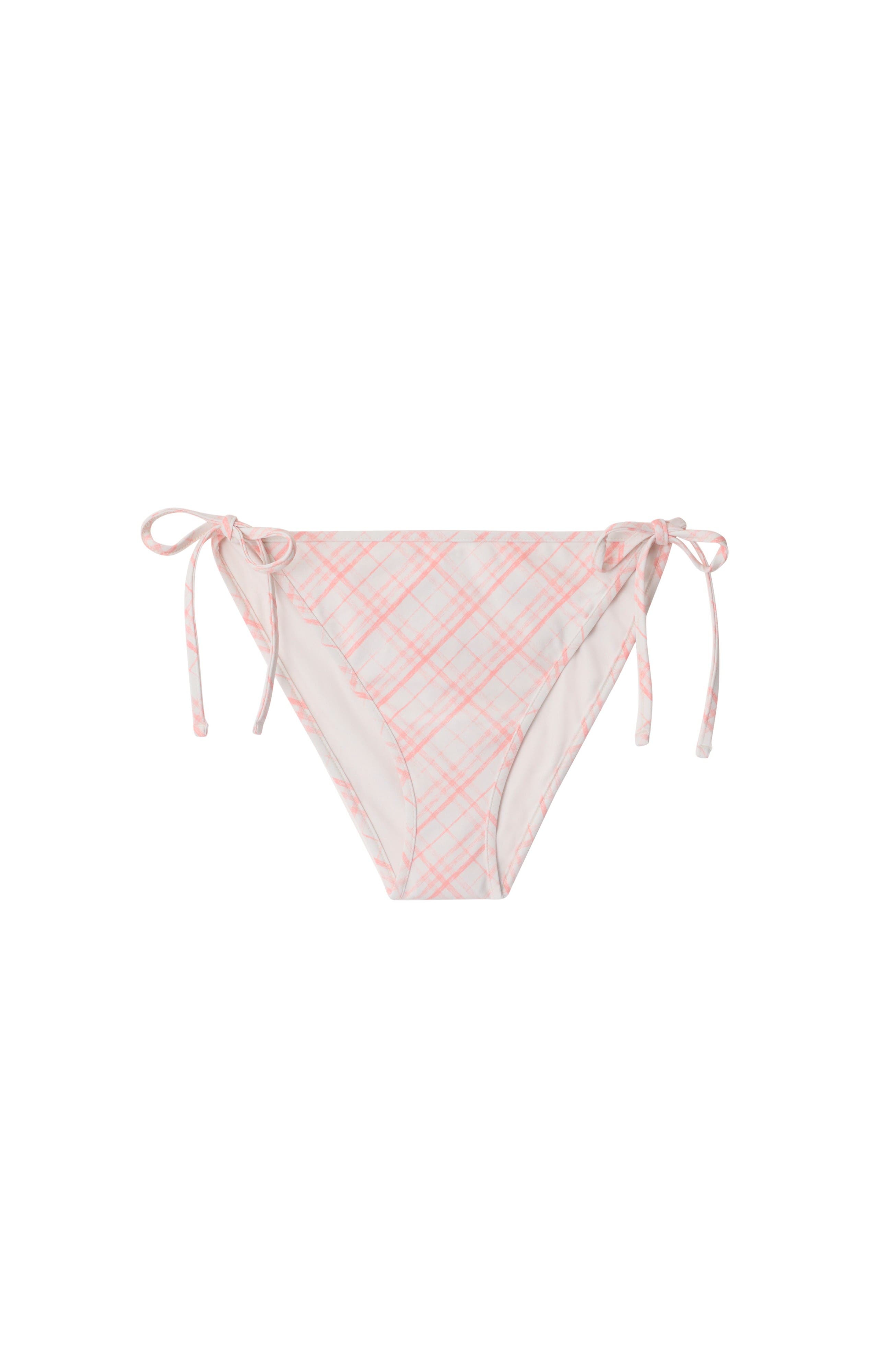 burberry Check Bikini Briefs in Dusky Rose at Nordstrom - 1