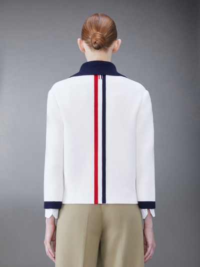 Thom Browne colourblock-trims knitted cardigan outlook