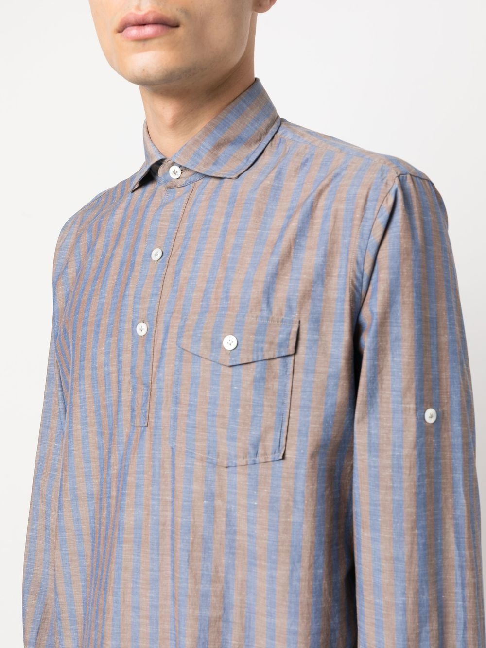striped cotton shirt - 5