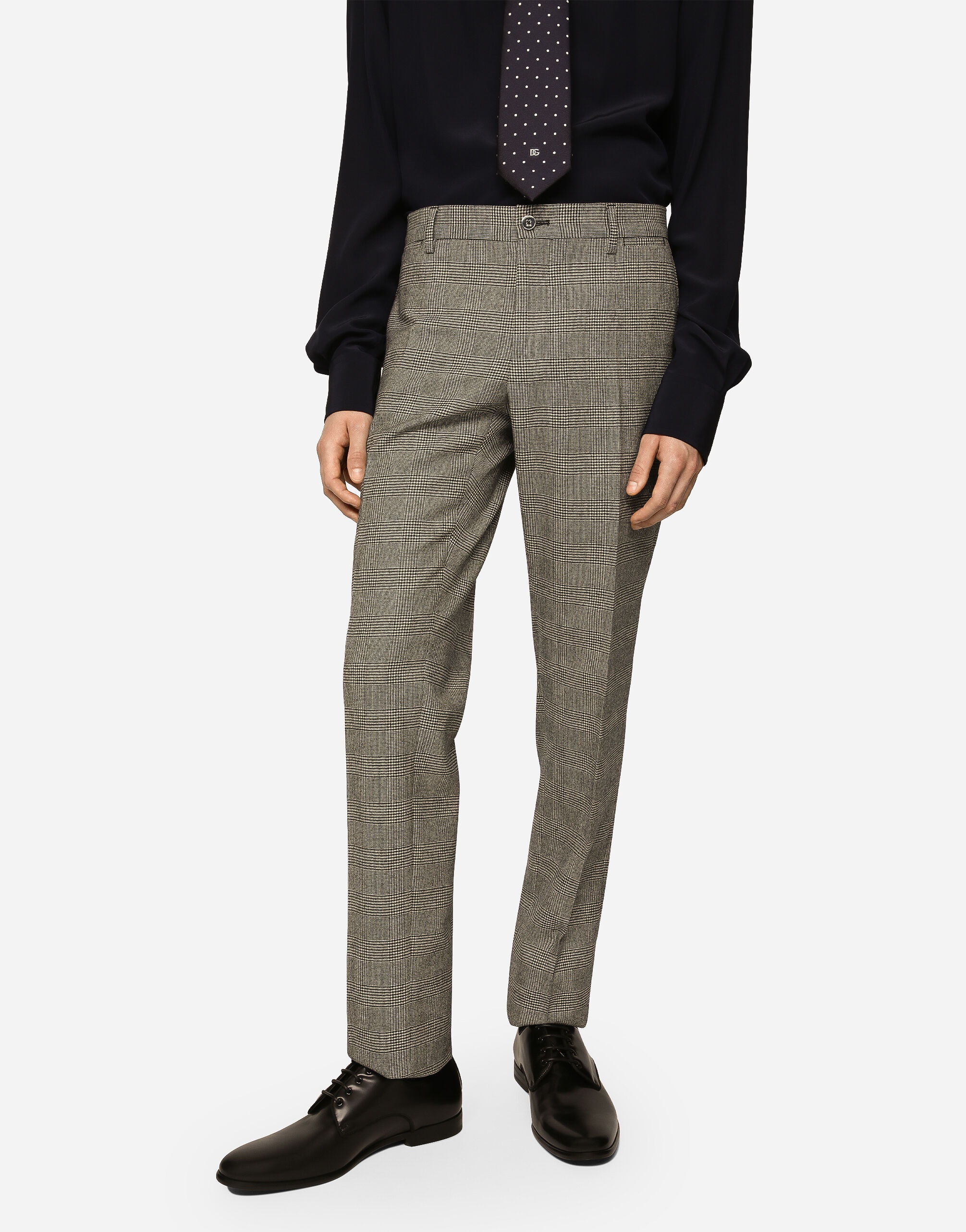 Single-breasted glen plaid Martini-fit suit - 6