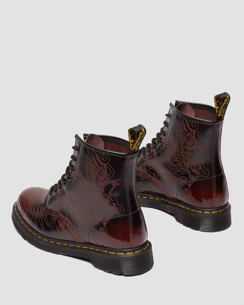 1460 PHOENIX Arcadia Rub Off Leather Boots 9