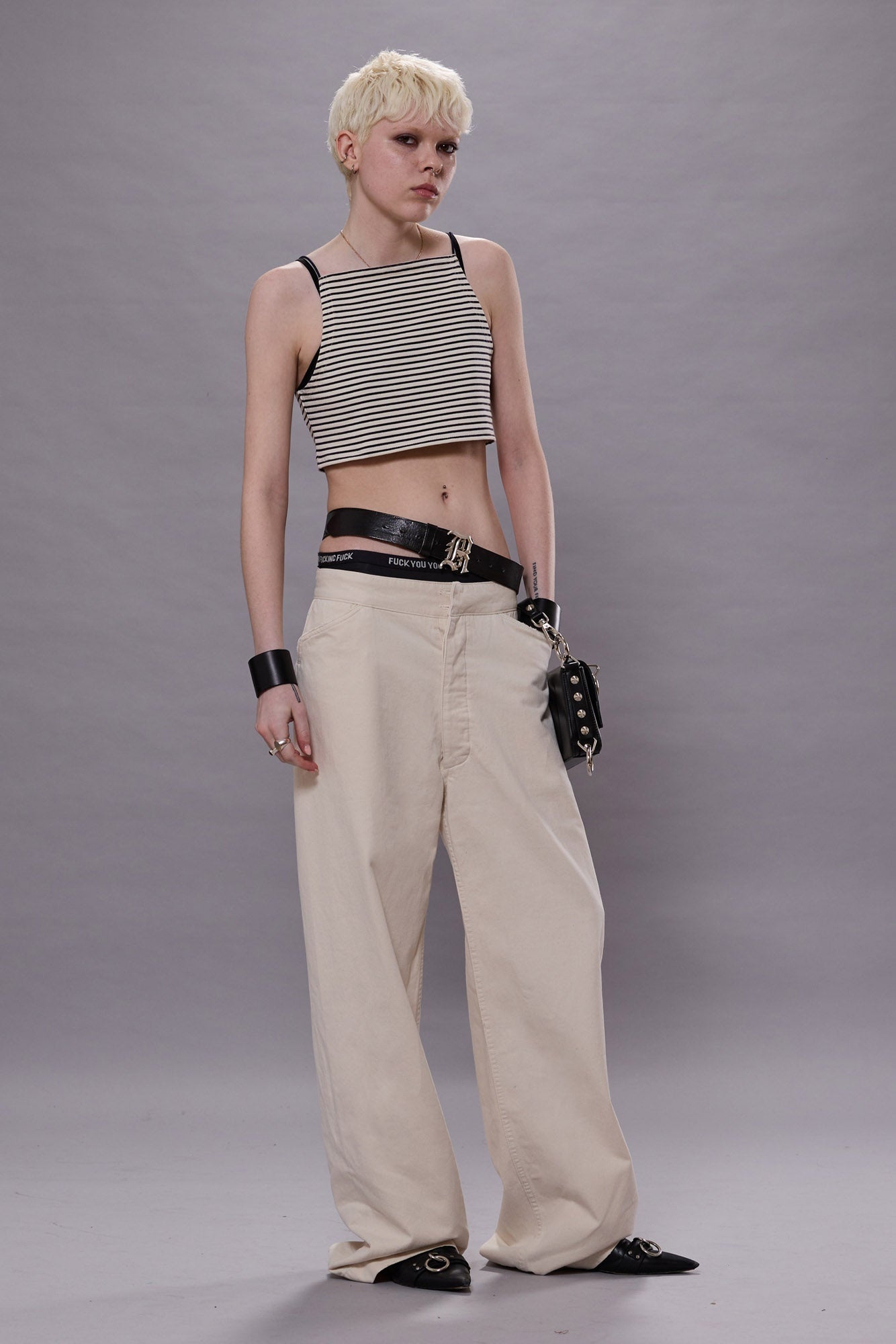LACE BACK SAILOR PANT - 2