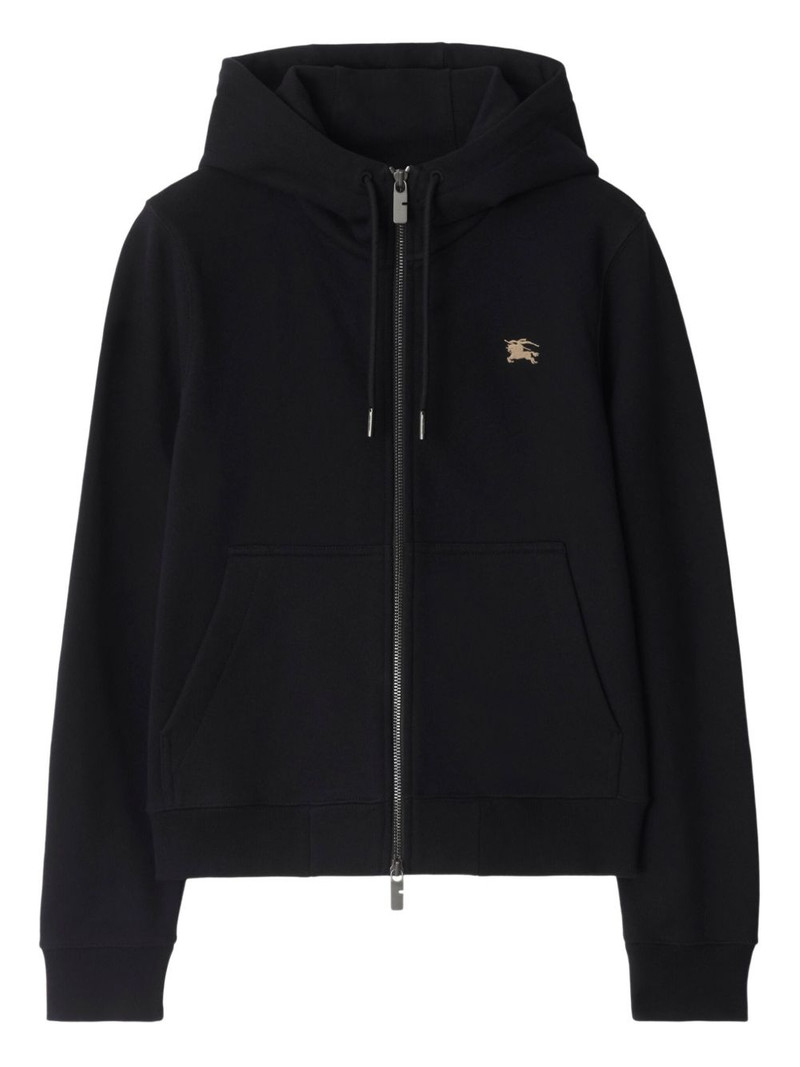 Knight-stamp cotton hoodie 1