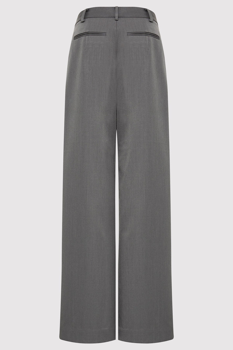 ST. AGNI Homme Pleat Pants - Pewter Grey outlook