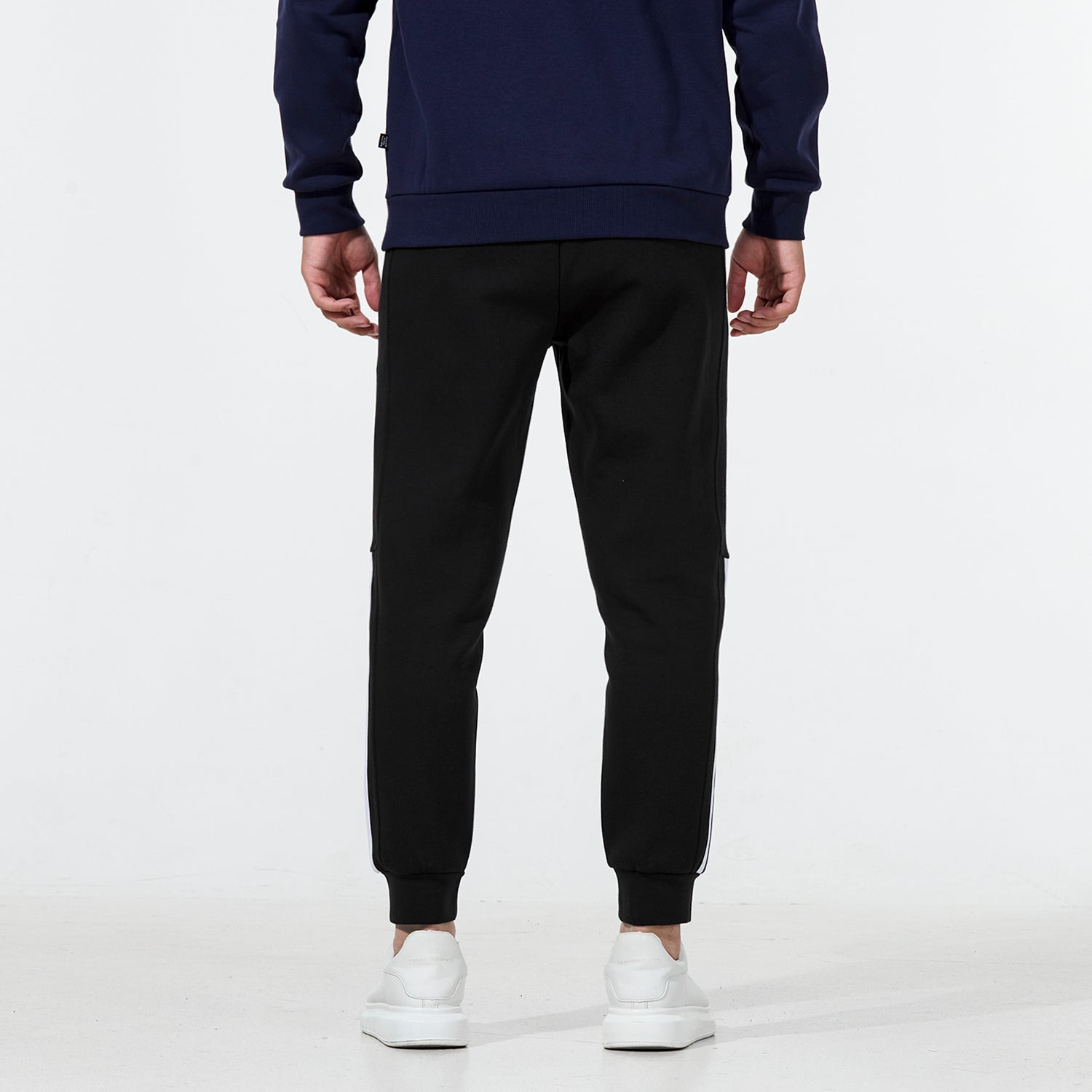 Men's adidas Fi Dk Slim Pnt Knit Bundle Feet Sports Pants/Trousers/Joggers Black H39227 - 4
