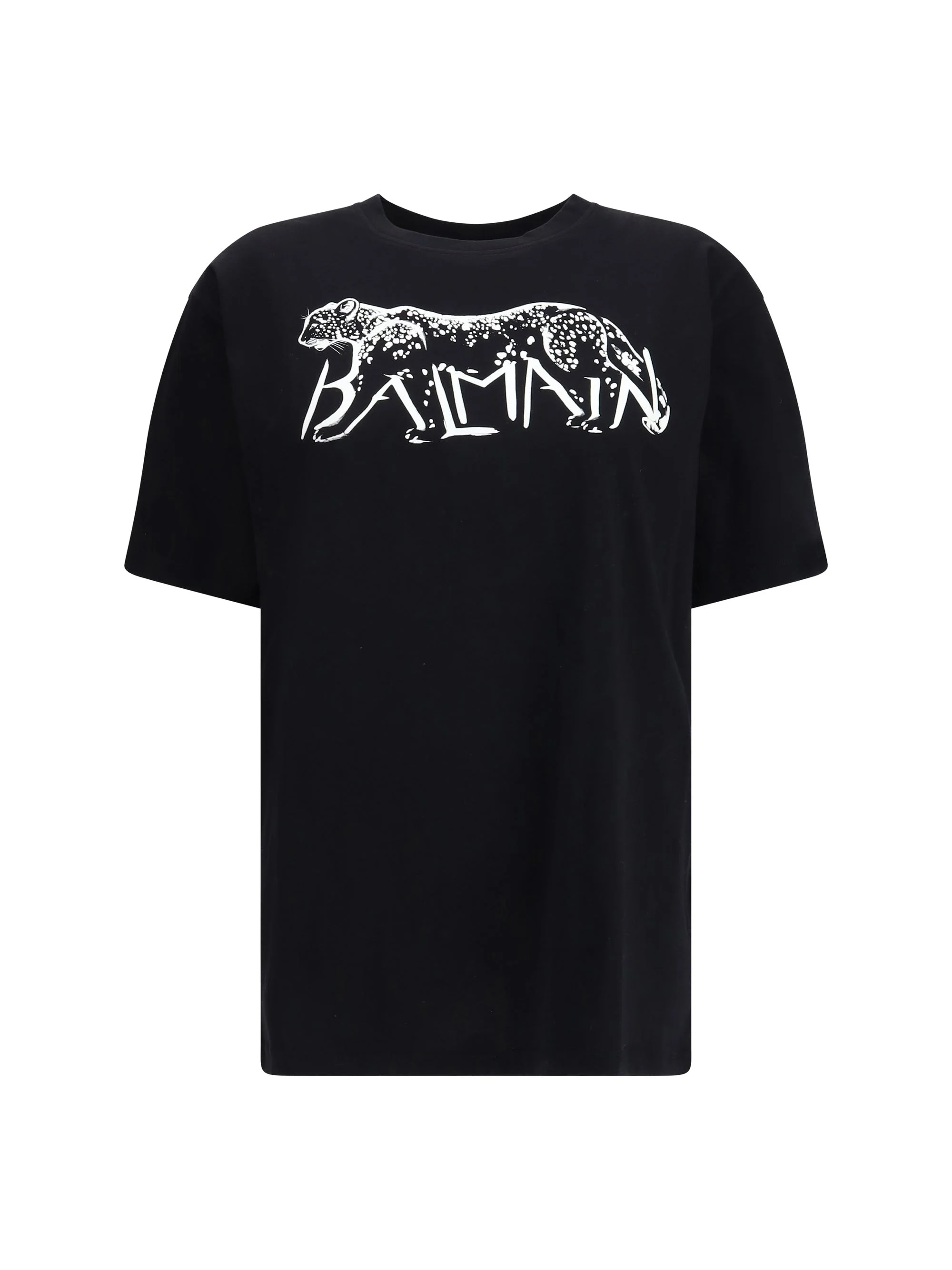 Balmain Women Balmain T-Shirt With Leopard Print - 1