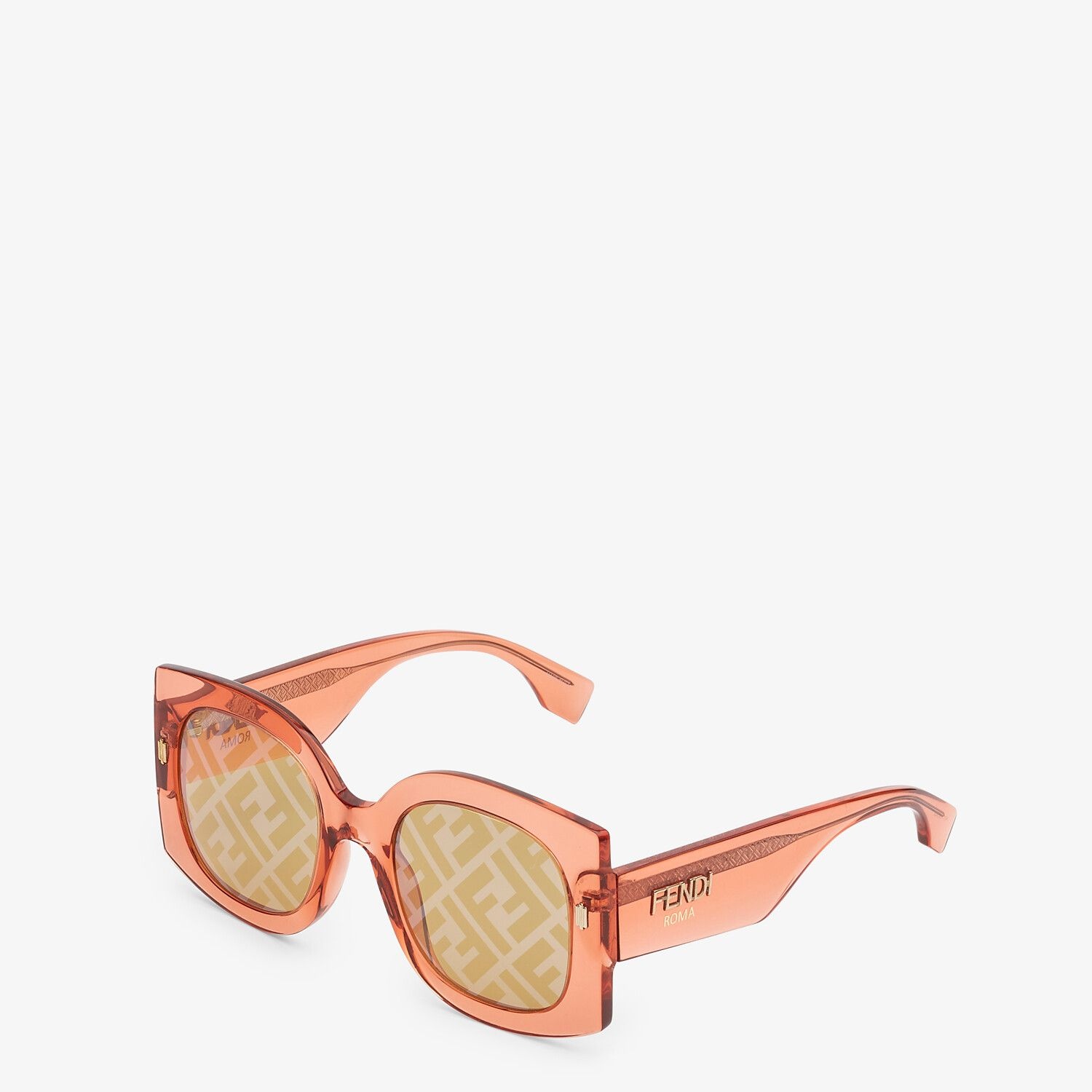 Sunglasses in transparent orange acetate - 2